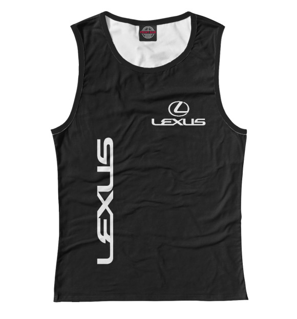 Майка для девочки с изображением Lexus цвета Белый
