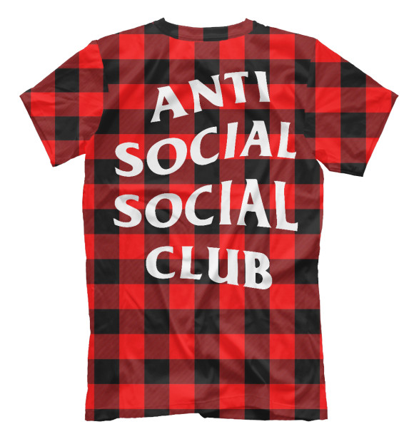 Мужская футболка с изображением ANTI SOCIAL SOCIAL CLUB цвета Белый
