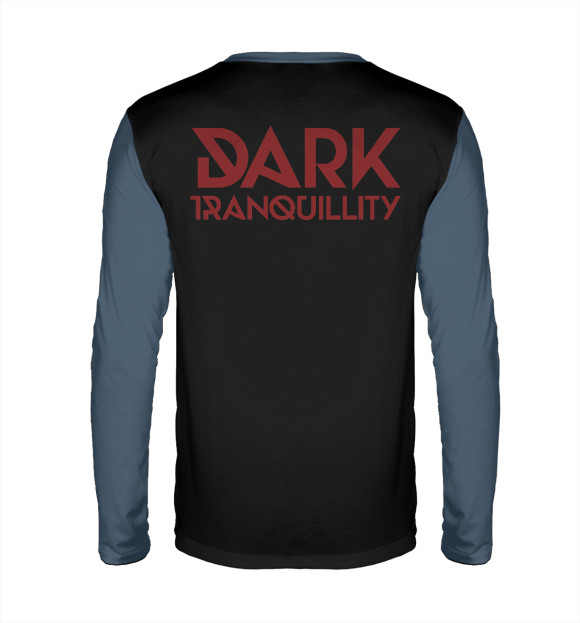 Мужской лонгслив с изображением Dark tranquillity- цвета Белый