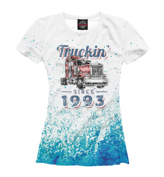 Женская футболка Truckin Since 1993