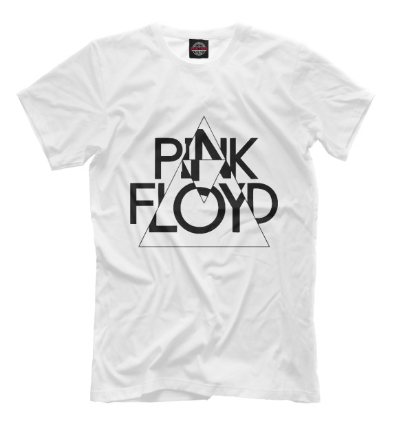 Футболка для мальчиков с изображением Pink Floyd черный логотип цвета Белый