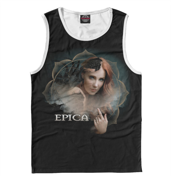 Майка для мальчика с притом Epica цвета Белый Майка для мальчика с изображением Epica цвета Белый