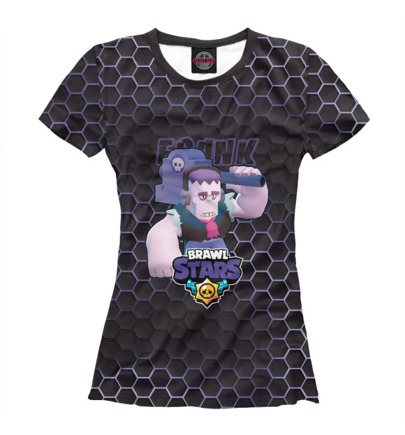 Футболка для девочек с изображением Фрэнк. Brawl Stars цвета Белый