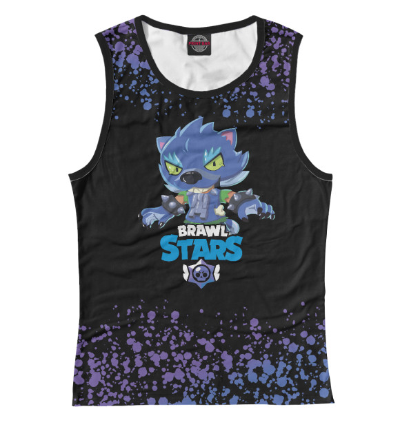 Майка для девочки с изображением Brawl Stars цвета Белый