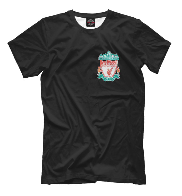 Мужская футболка с изображением Liverpool цвета Белый