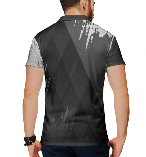 Мужское поло с изображением VOLVO цвета Белый