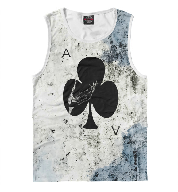 Майка для мальчика с притом Ace of Clubs цвета Белый Майка для мальчика с изображением Ace of Clubs цвета Белый