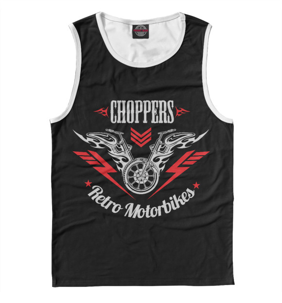 Майка для мальчика с изображением Choppers цвета Белый