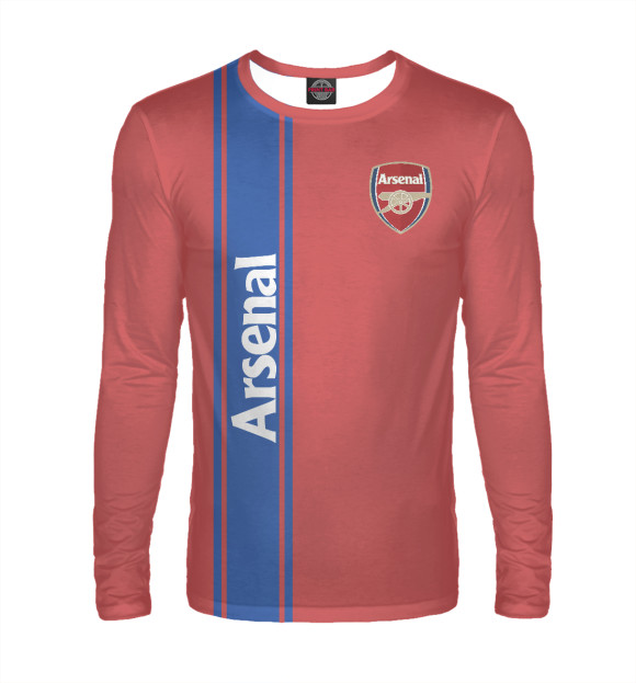 Мужской лонгслив с изображением Arsenal цвета Белый
