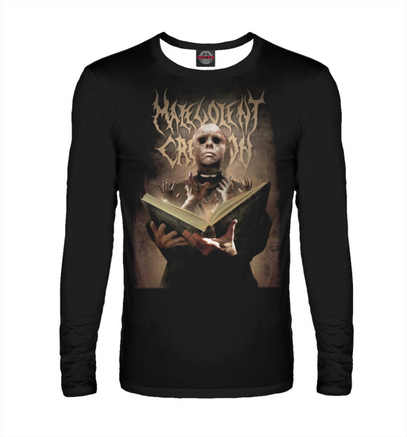 Мужской лонгслив с изображением Malevolentcreation цвета Белый