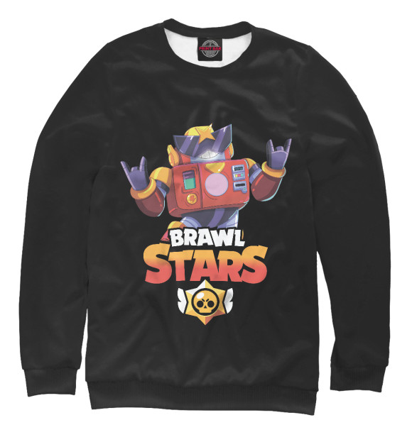 Свитшот для мальчиков с изображением Brawl Stars SURGE цвета Белый