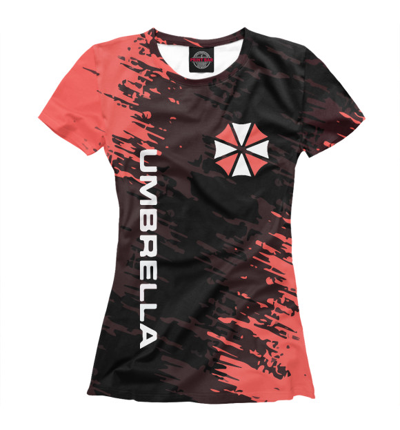 Футболка для девочек с изображением Resident Evil цвета Белый
