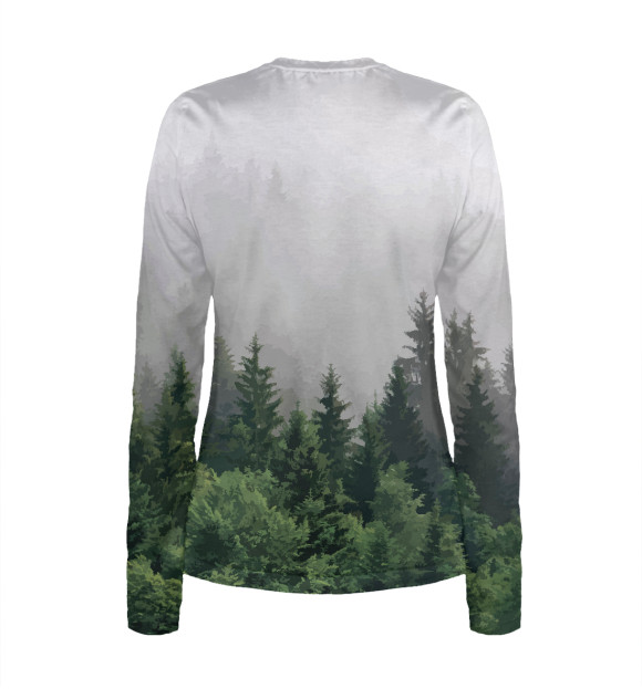 Женский лонгслив с изображением Славянские символы цвета Белый