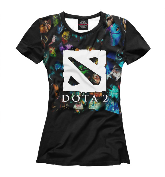 Женская футболка с изображением ДОТА  | DOTA 2 цвета Белый