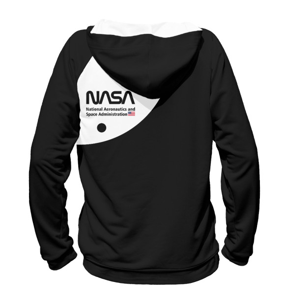 Мужское худи с изображением NASA цвета Белый