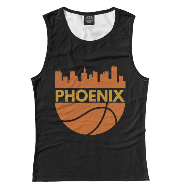 Женская майка с изображением Phoenix цвета Белый