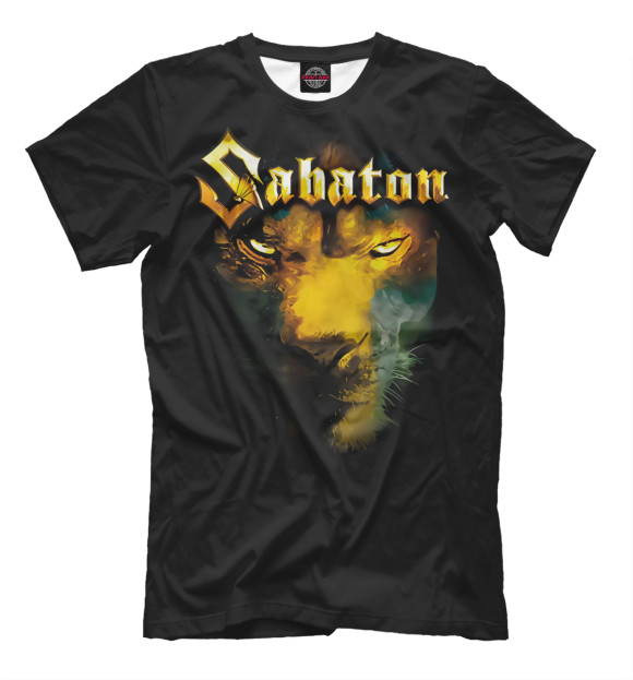 Мужская футболка с изображением Sabaton цвета Белый