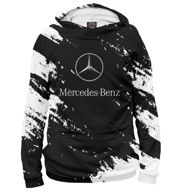 Женское худи с изображением Mercedes-Benz цвета Белый