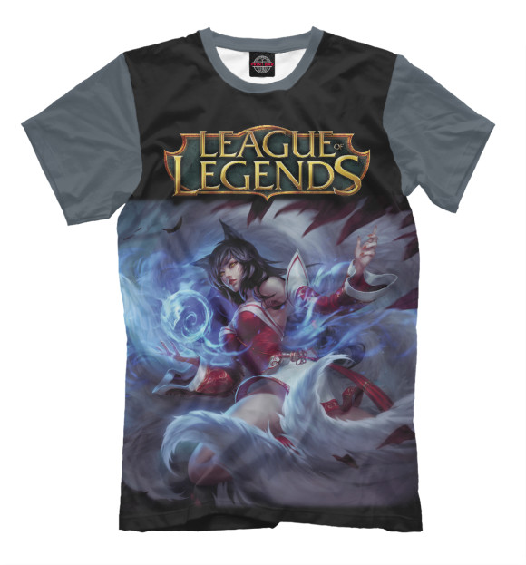Мужская футболка с изображением League of legends цвета Белый