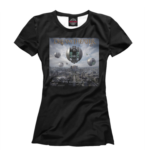 Женская футболка с изображением Dreamtheater цвета Белый