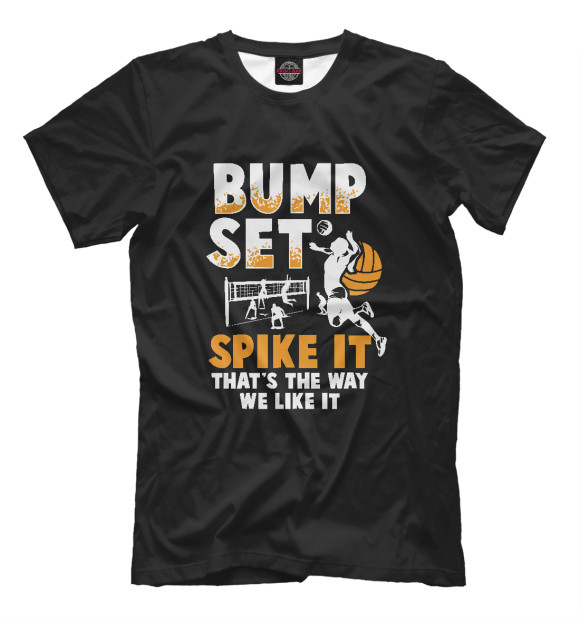 Футболка для мальчиков с изображением Bump Set цвета Белый