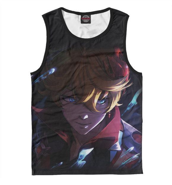 Мужская майка с изображением Тарталья - Genshin Impact цвета Белый