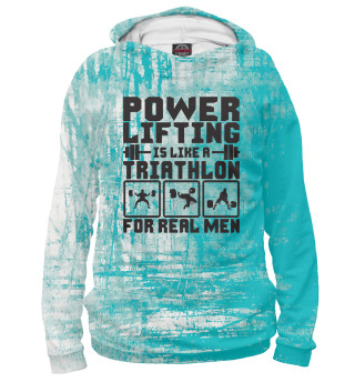 Женское худи Powerlifting Is Like A Tria