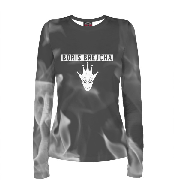 Женский лонгслив с изображением Boris Brejcha цвета Белый