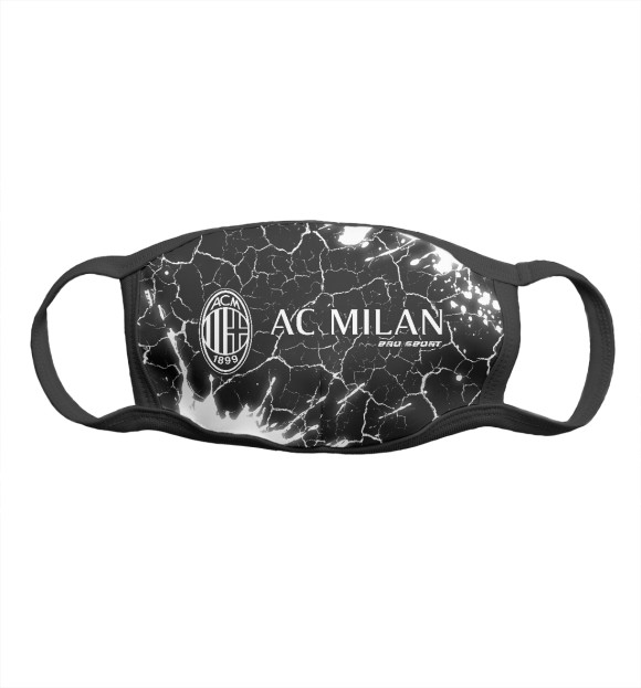 Маска тканевая с изображением Милан | Pro Sport цвета Белый