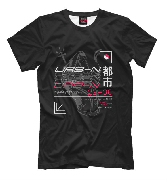 Футболка для мальчиков с изображением Japanese urban style цвета Белый