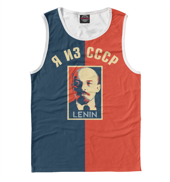Майка для мальчика с изображением Lenin цвета Белый
