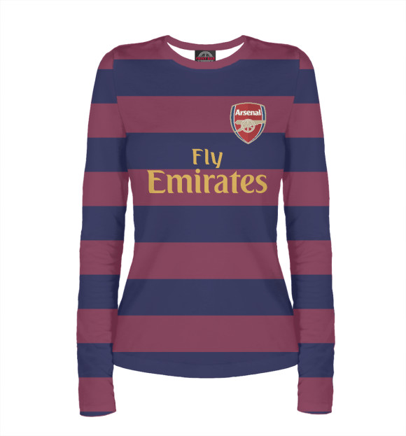 Женский лонгслив с изображением Arsenal цвета Белый