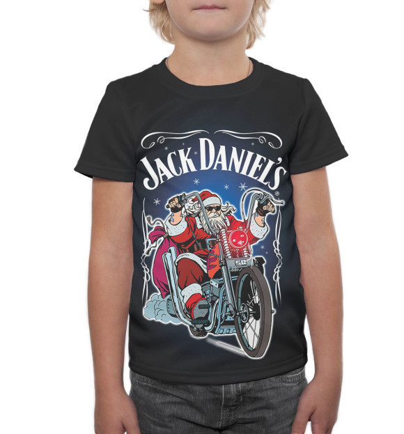 Футболка для мальчиков с изображением Jack Daniel's цвета Белый