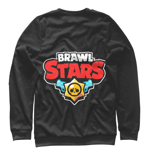 Свитшот для мальчиков с изображением Leon Brawl Stars цвета Белый