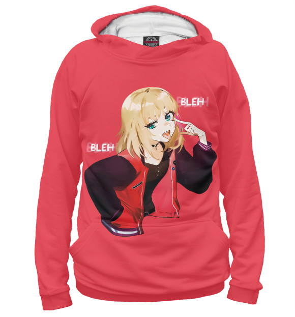 Женское худи с изображением Приоритет чудо-яйца цвета Белый