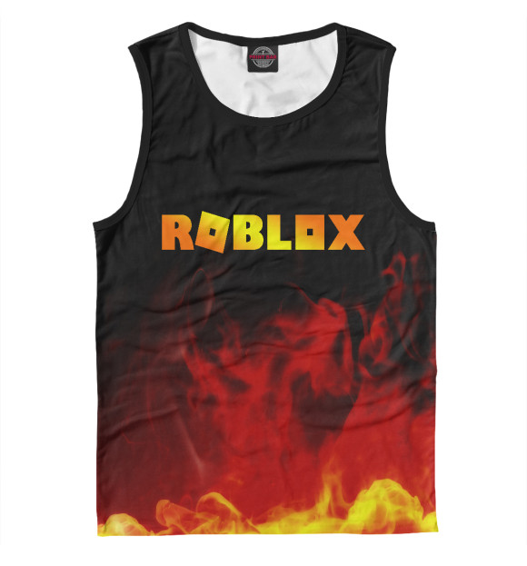 Мужская майка с изображением ROBLOX цвета Белый