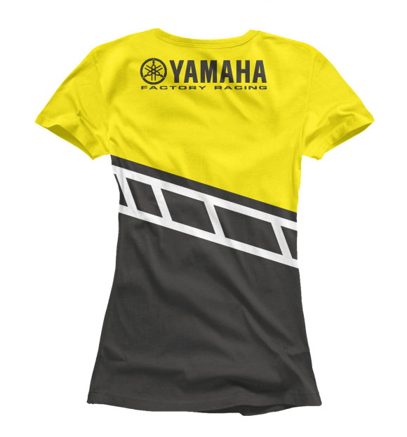 Футболка для девочек с изображением Yamaha цвета Белый