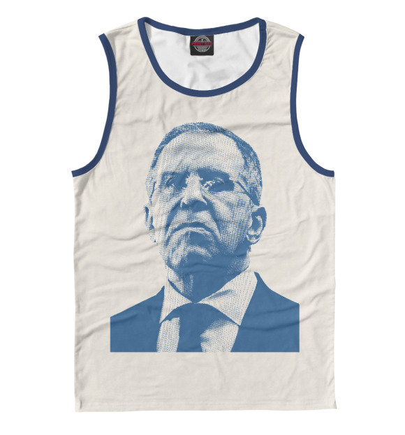 Мужская майка с изображением Мистер Нет! цвета Белый