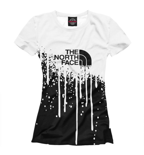 Женская футболка с изображением The North Face цвета Белый