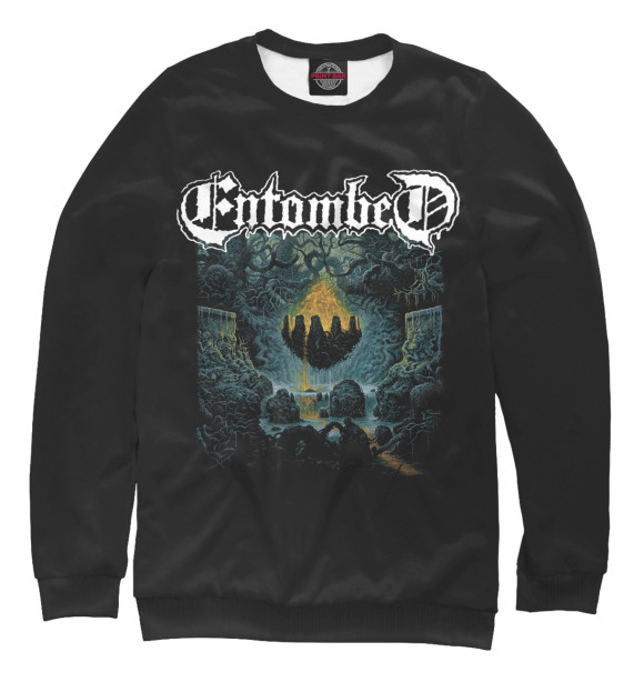 Женский свитшот с изображением Entombed цвета Белый