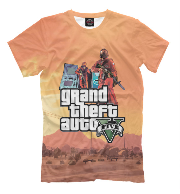 Футболка для мальчиков с изображением Grand Theft Auto | GTA цвета Белый