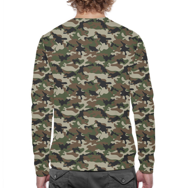 Мужской свитшот с изображением Военная разведка цвета Белый