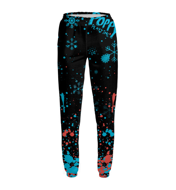 Женские спортивные штаны с притом Poppy Playtime цвета Белый Женские спортивные штаны с изображением Poppy Playtime цвета Белый