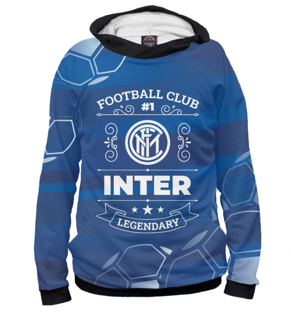 Худи для мальчика с изображением Inter FC #1 цвета Белый