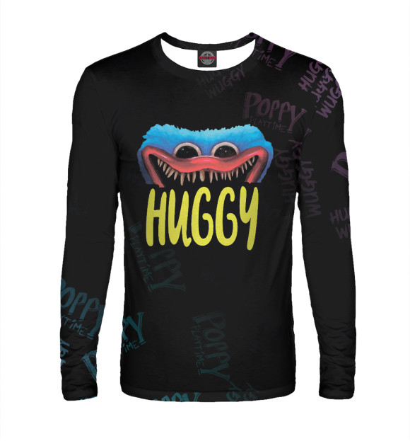 Мужской лонгслив с изображением Poppy Playtime цвета Белый