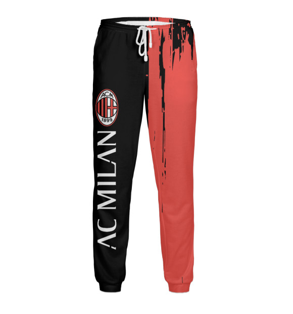 Мужские спортивные штаны с изображением AC Milan цвета Белый