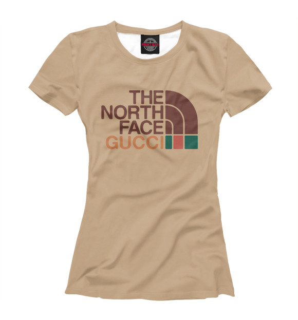 Женская футболка с изображением The North Face цвета Белый