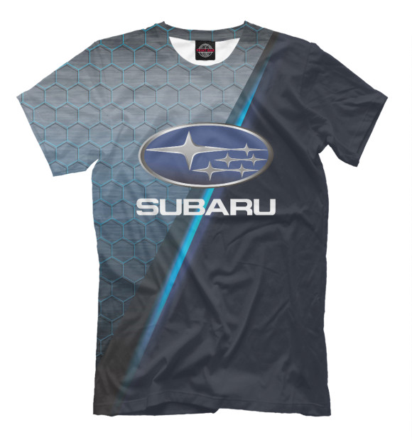 Футболка для мальчиков с изображением Subaru цвета Белый
