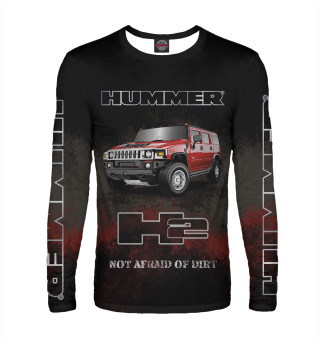 Мужской лонгслив Hummer H2 на черном