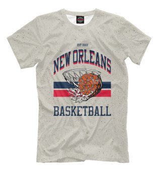 Мужская футболка New Orleans Basketball